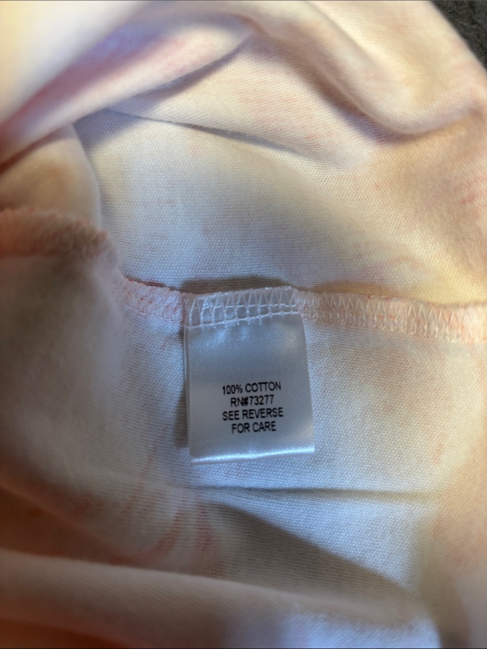 Croft & Barrow White Tee with Pink and Orange Floral Design - Picture 2 of 2